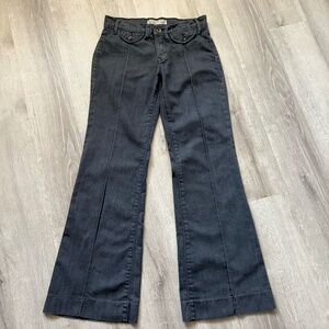Old Navy Women’s Vintage Grey Low Rise Flare Cotton Jeans